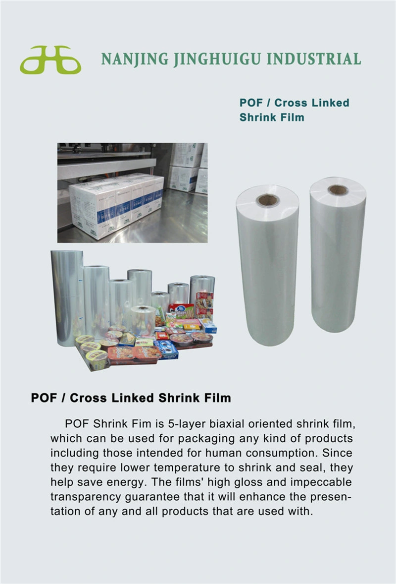 Good Grade Transparent Soft Cross Linked Polyolefin (POF) Heat Shrink Shrinkable Wrapping Plastic Film Bag