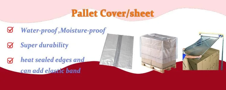 Custom Transparent Pallet Shrink Wrap Bags PE Heat Shrink Wrap Pallet Cover Bags