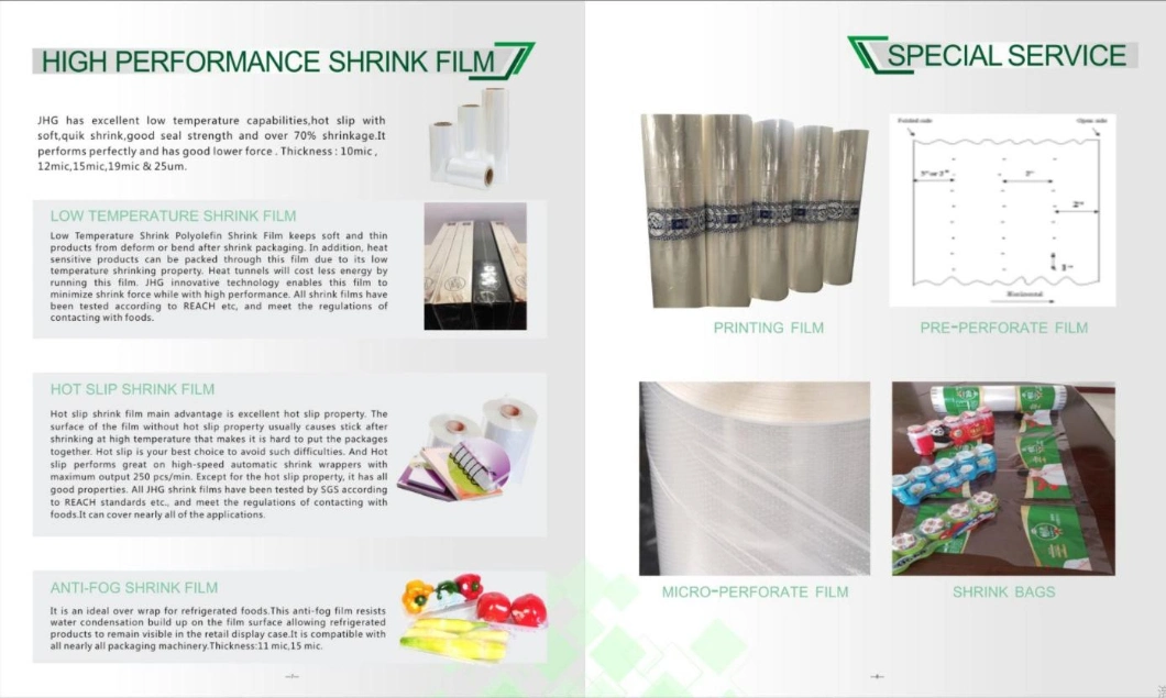 Manufacturer Clear Packaging Material Wrap Transparent Waterproof Shrink Film POF Heat Shrink Plastic Bag