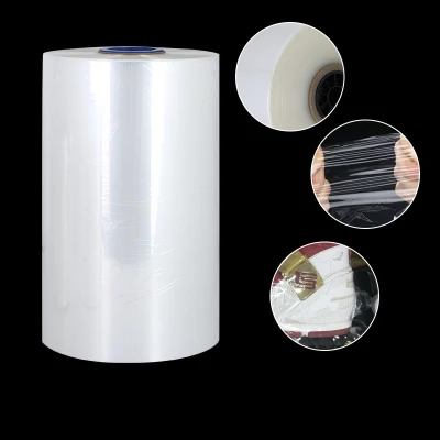 5 Five Layer Transparent Soft Dust 12mic Micron Polyolefin POF Heat Cross Linked Shrink Wrap Protection Film Roll Bag