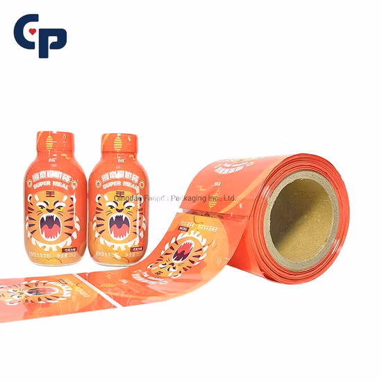 Customized Design PVC/Pet Plastic Shrink Sleeve Packaging Bottle Label Shrink Sleeve for Bottle