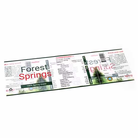 Custom Shrink Sleeves Label Shrink Wrap Label for Beverage Juice Bottle